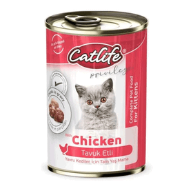 Catlife CLF12 400 gr 12'li Tavuklu Yavru Kedi Konserve