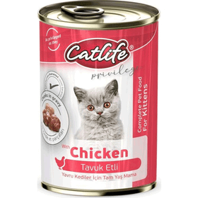 Catlife CLF12 400 gr Kitten Tavuk Etli Konserve