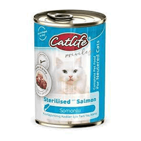 Catlife Clf18 400 gr Somonlu Sterilised Kedi Konserve