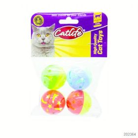 Catlife Zilli Top 4 cm 4'lü Kedi Oyuncağı