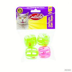 Catlife Zilli Top 4 cm 4'lü Kedi Oyuncağı