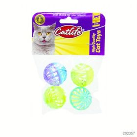 Catlife Zilli Top 4 cm 4'lü Kedi Oyuncağı