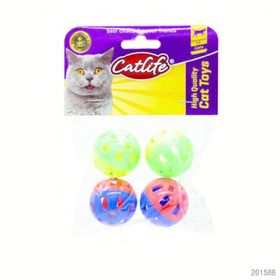 Catlife Zilli Top 4 cm 4'lü Kedi Oyuncağı