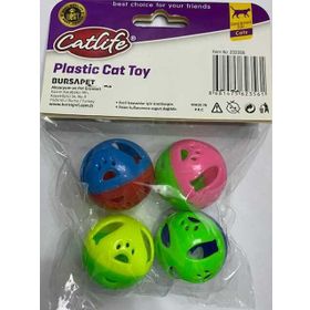 Catlife Zilli Top 4lü Kedi Oyuncağı