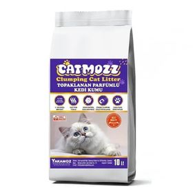 CatMozz 10 lt Premium İnce Taneli Topaklanan Özel Parfümlü Aktif Karbonlu Bentonit Kedi Kumu