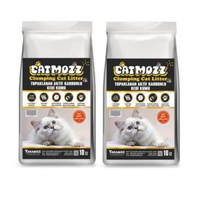 CatMozz 2x10 lt Aktif Karbon Activated Carbon Topaklanan Kedi Kumu