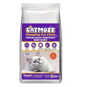 CatMozz 30 lt Premium Topaklanan Ozel Parfumlu Bentonit Ince Beyaz Kedi Kumu