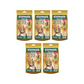 CatMozz 5x10'lu Kuzu Etli Yetişkin Kedi Ödül Çubuğu