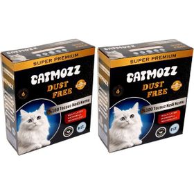 CatMozz Dust Free Süper Premium Aktif Karbon Topaklaşan Hipoalerjik İnce 2x8 lt Kedi Kumu