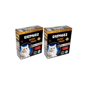 CatMozz Dust Free Süper Premium Aktif Karbon Topaklaşan Hipoalerjik İnce 2x8 lt Kedi Kumu