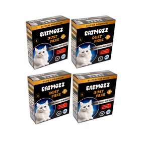 CatMozz Dust Free Süper Premium Aktif Karbon Topaklaşan Hipoalerjik İnce 4x8 lt Kedi Kumu