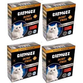 CatMozz Dust Free Süper Premium Aktif Karbon Topaklaşan Hipoalerjik İnce 4x8 lt Kedi Kumu