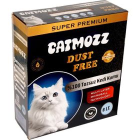 CatMozz Dust Free Süper Premium Aktif Karbon Topaklaşan Hipoalerjik İnce 8 lt Kedi Kumu