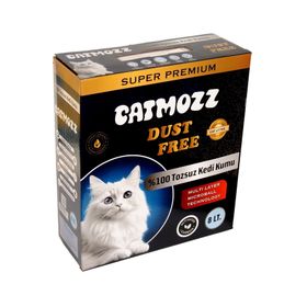 CatMozz Dust Free Süper Premium Aktif Karbon Topaklaşan Hipoalerjik İnce 8 lt Kedi Kumu