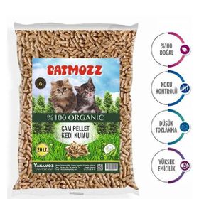 CatMozz Eco Hipoalerjenik Organik 20 lt Çam Peleti Kedi Kumu