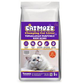 CatMozz Premium Topaklanan Özel Parfümlü Bentonit 5 lt Kedi Kumu