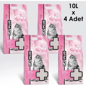 CatPlus 4x10 lt Bebek Pudralı Kedi Kumu