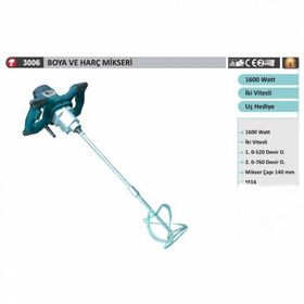 Catpower CAT-3005 Boya ve Harç Mikseri