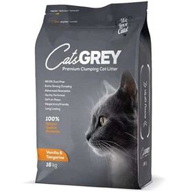 Cats Grey Vanilya Aromalı 16 kg Bentonit Topaklanan Kedi Kumu