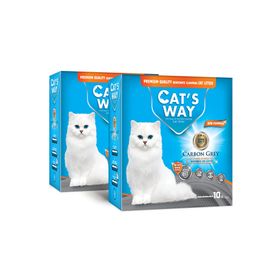 Cat's Way 2x10 lt Activated Carbon Grey Kedi Kumu