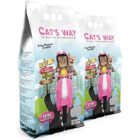 Cat's Way 2x10 lt Bebek Pudrası Kokulu Kedi Kumu