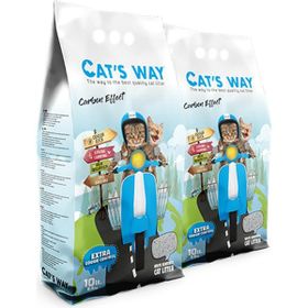 Cat's Way 2x10 lt Granüle Carbon Tanecikli Kedi Kumu