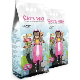 Cat's Way 2x5 lt Bebek Pudrası Kokulu Kedi Kumu