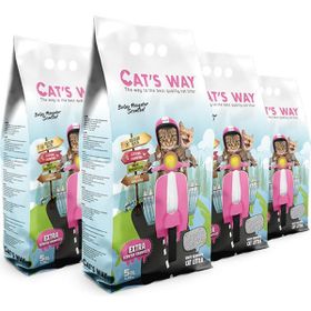 Cat's Way 4x5 lt Bebek Pudrası Kokulu Kedi Kumu