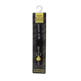 Cattie 1 cm 30 cm Siyah Ayarlanabilir Kedi Boyun Tasması