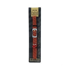 Cattie 1 x 20-30 cm Kırmızı Lastikli Kedi Boyun Tasması