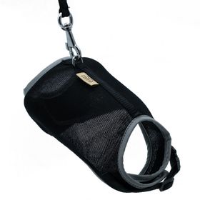 Cattie 1x25-35 cm Havalı Dokuma Kedi Göğüs ve Gezdirme Takımı