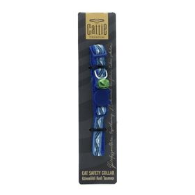 Cattie Mavi 1x15-25 cm Desenli Kedi Boyun Tasması