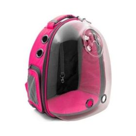 Cattie Pembe 25x30x40 cm Şeffaf Kedi ve Küçük Irk Köpek Taşıma Sırt Çantası