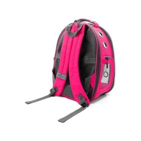Cattie Pembe 25x60x40 cm Fileli Kedi ve Küçük Irk Köpek Taşıma Sırt Çantası