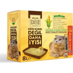 Cattie Süper Topaklanan Mısır Koçanı 8 lt Kedi Tuvaleti Dolgusu