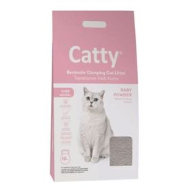 Catty 10 l Bebek Pudra Kokulu Bentonit Kedi Kumu