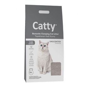 Catty 10 l Parfümsüz İnce Taneli Kedi Kumu