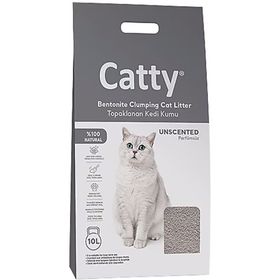 Catty 10 lt Natural Parfümsüz Bentonit Kedi Kumu