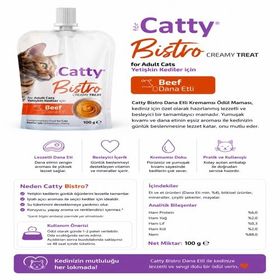 Catty Bistro Dana Etli 100 gr Krema Kedi Ödül Maması