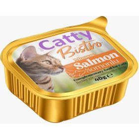 Catty Bistro Mousse Somonlu 40 gr Yetişkin Konserve Kedi Maması
