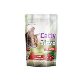 Catty Bistro Sakinleşme Etkili Kuzulu ve Kızılcıklı 60 gr Kedi Ödül Maması