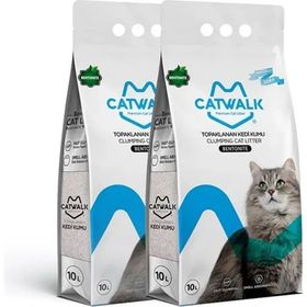 Catwalk 2x10 lt Marsilya Sabun Kokulu İnce Taneli Kedi Kumu
