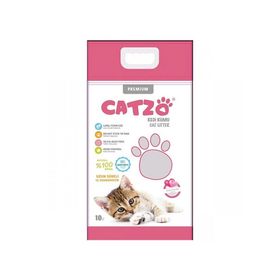 Catzo 10 l 2 Adet Bentonit Bebek Pudra Kokulu Topaklanan Kedi Kumu