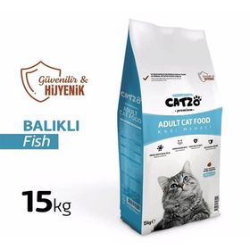 Catzo 15 kg Somon Balıklı Yetişkin Kedi Maması