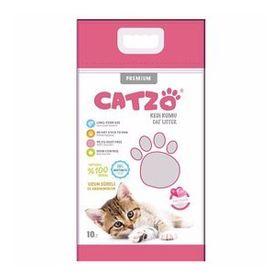 Catzo Bentonit Bebek Pudra Kokulu Topaklanan 10 lt Kedi Kumu