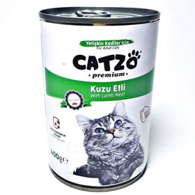 Catzo Kuzu Eti 400 gr Konserve Yaş Kedi Maması