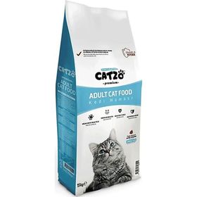 Catzo Premium Somonlu 1 kg Yetişkin Kedi Kuru Maması