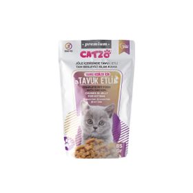 Catzo Premium Tavuklu Yavru 5x85 gr Islak Kedi Mama