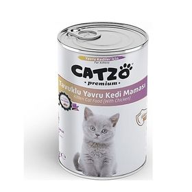Catzo Yavru Tavuklu Konserve 400 gr Kedi Maması