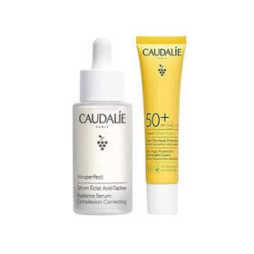 Caudalie Vinoperfect Serum 30 ml Soleil Divin Set-Leke Serumu 30 ml-40 ml Güneş Koruyucu Krem